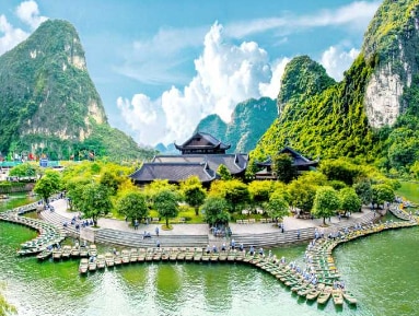 Beautiful resort and travel moment in Vietnam